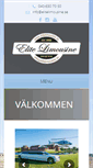 Mobile Screenshot of elitelimousine.se